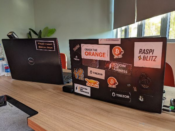 bitdevszambia's tweet photo. @cracktheorange @BFFbtc @Trezor @TrezorAcademy @walletofsatoshi @raspiblitz caught at the @FreeRoutingAf Lightning Developer Bootcamp in Lusaka, Zambia. Huge thanks to  the sponsors and partners: @btrustteam @Tether_Africa @OpenSats
  @planb_network and @afribitcoiners https://t.co/rUt9ZJKQ7n