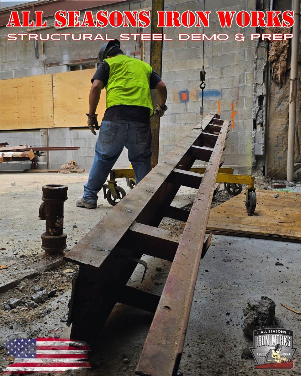 STRUCTURAL STEEL DEMO &amp; PREP | LONG ISLAND &amp; NYC

All Seasons Iron Works delivers precision steel demolition, shoring prep &amp; OSHA-safe site work. Trusted by GCs for fast, code-compliant results.

📞 (631) 991-8877

#StructuralSteel #LongIslandConstruction #GeneralContractor