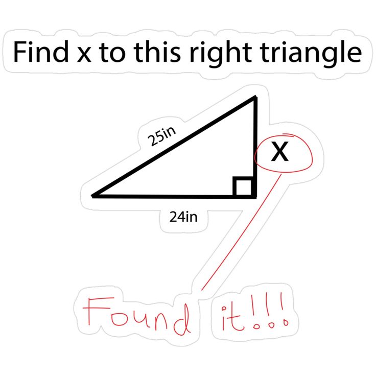 MathematicsIt's tweet image. Math problem: Find X. Me: ✅ Found it! #MathHumor #Geometry #RightTriangle