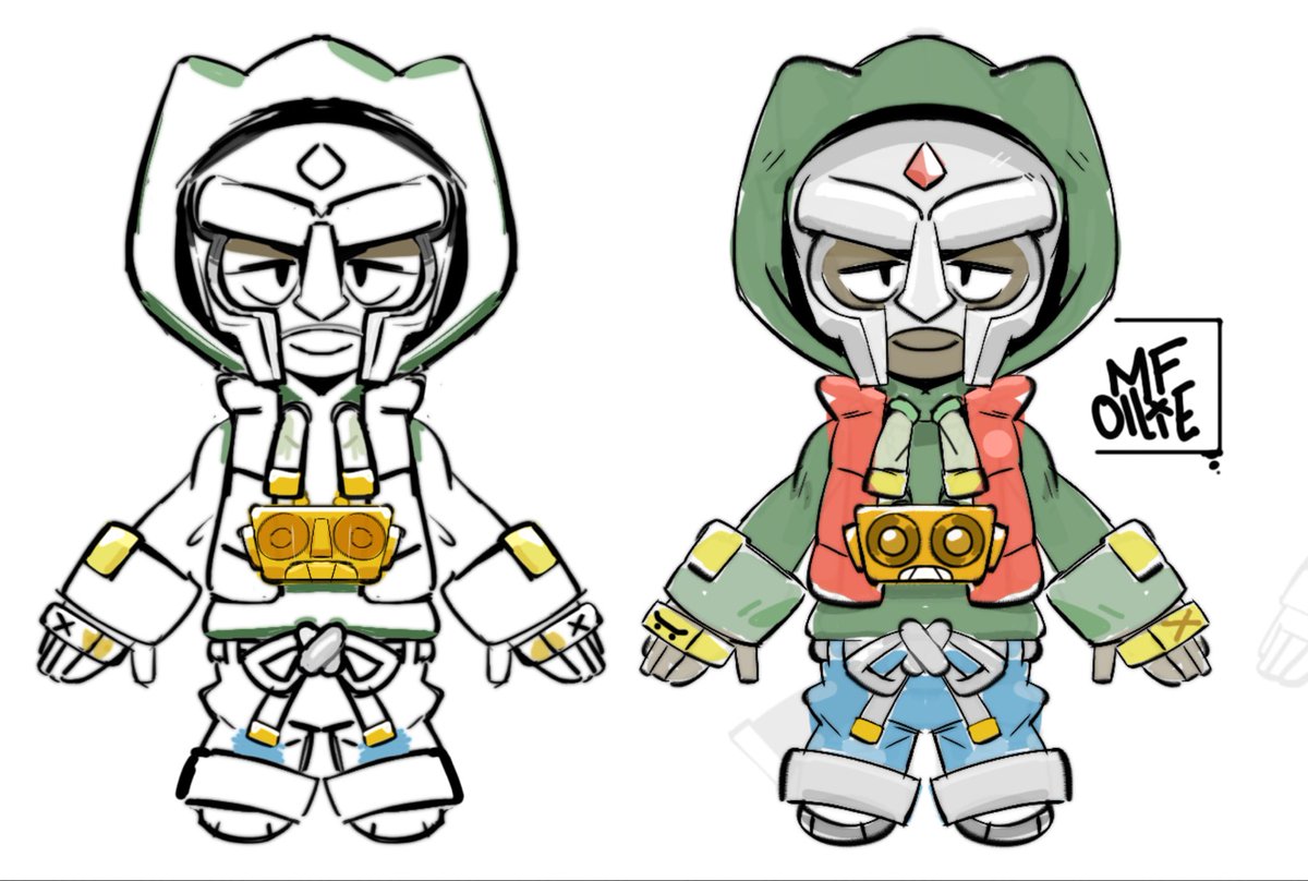 I remember when Fernanda was designing Ollie and i got so Hyped by his visuals and ideas that I had to make a fan art using MFDoom as reference ❤️✨ #BrawlStars