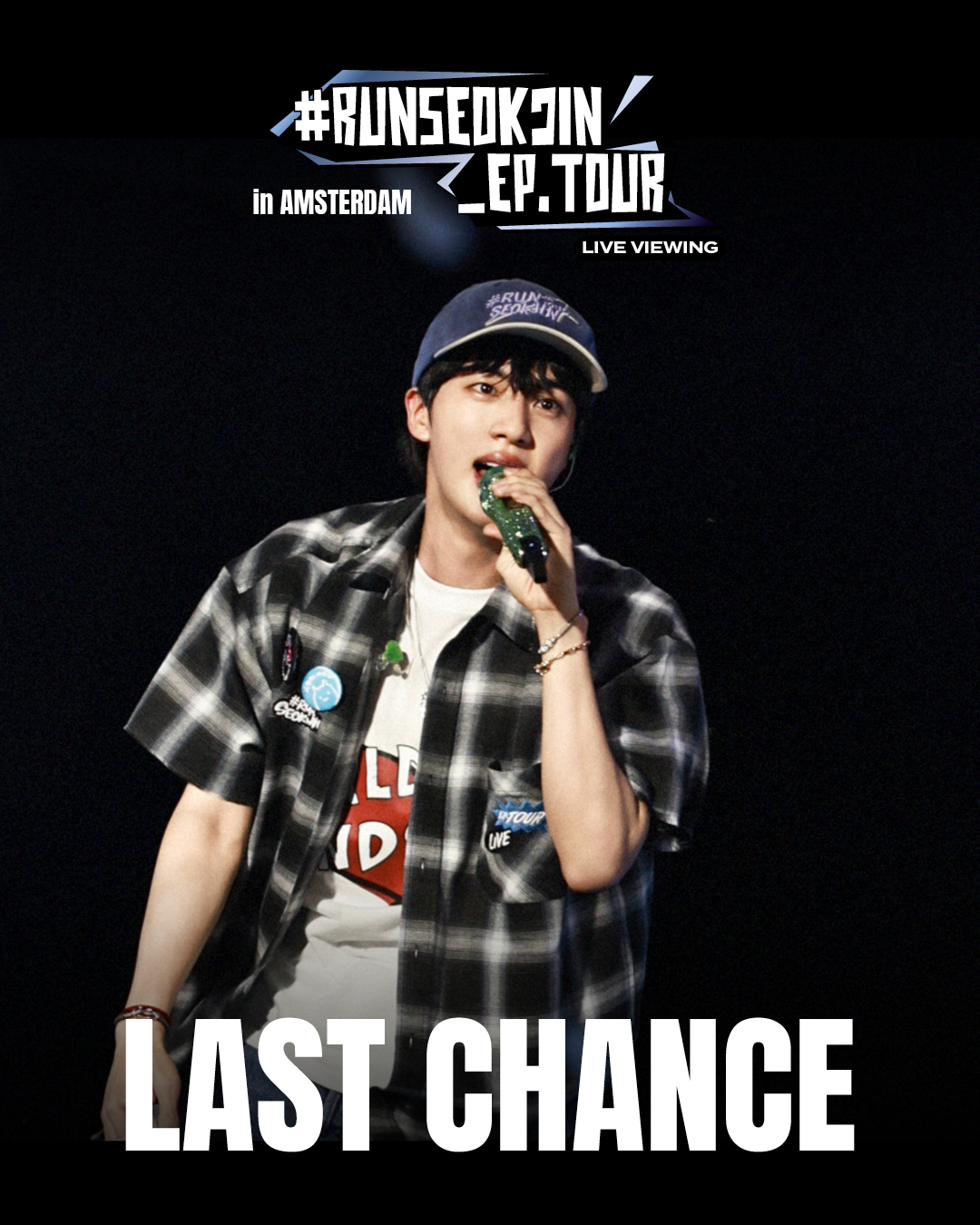 【JIN】RUNSEOKJIN_EP.TOUR Check Shirt Mサイズ BTS - [#RUNSEOKJIN_EP.TOUR] (OFFICIAL MD Check Shirt