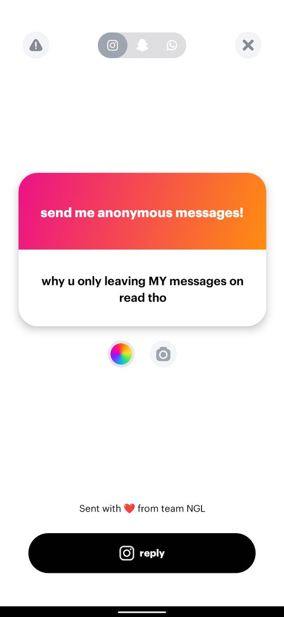 Reading your messages tho 😉