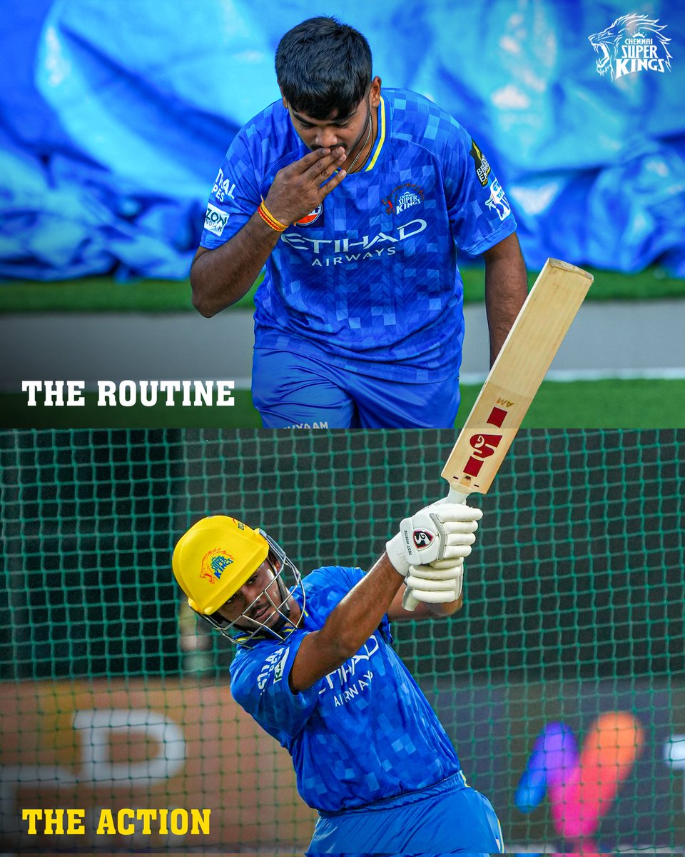 Before the roars, there's the routine 🎯💪🏻

#WhistlePodu #Yellove