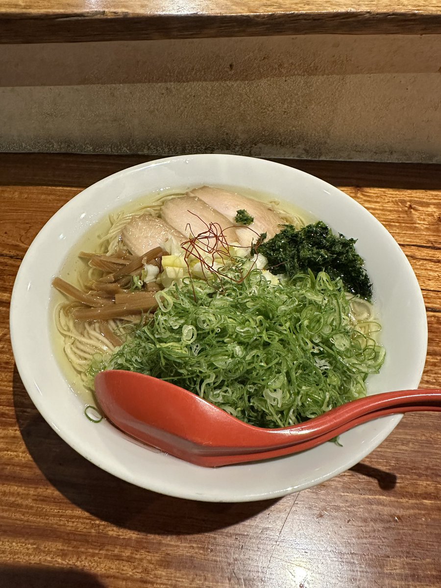 仙臺くろく定禅寺umami　
鶏しお中華そば  九条ねぎ