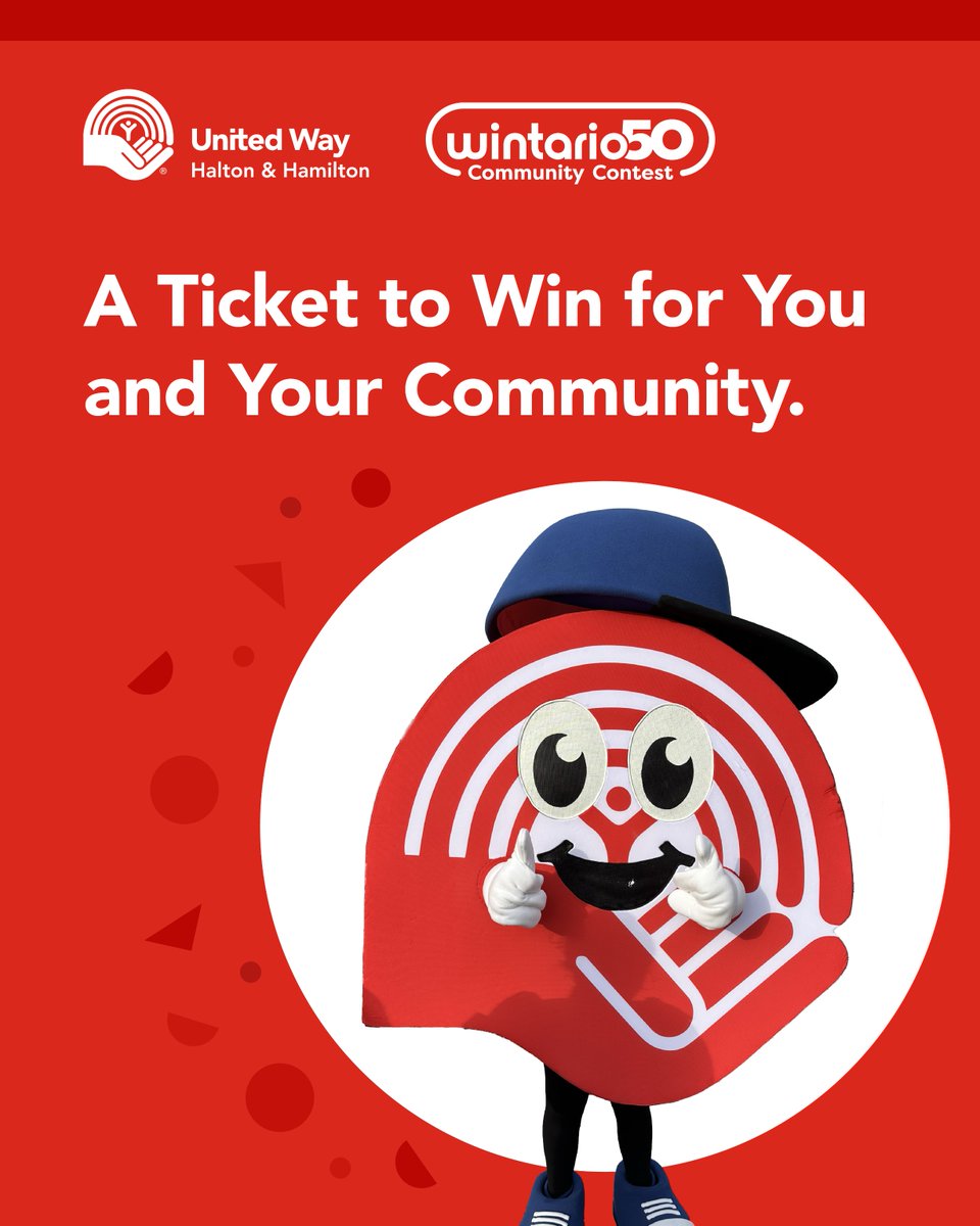 Midway check-in! ⏳

Still playing #WINTARIO50 from <a href="/OLG_CA/">OLG</a>?

Thanks for nominating United Way Halton &amp; Hamilton 💙

Each entry helps bring up to $250K to local impact programs.

Contest ends Aug 18!

#UnitedinACTION #LocalLove