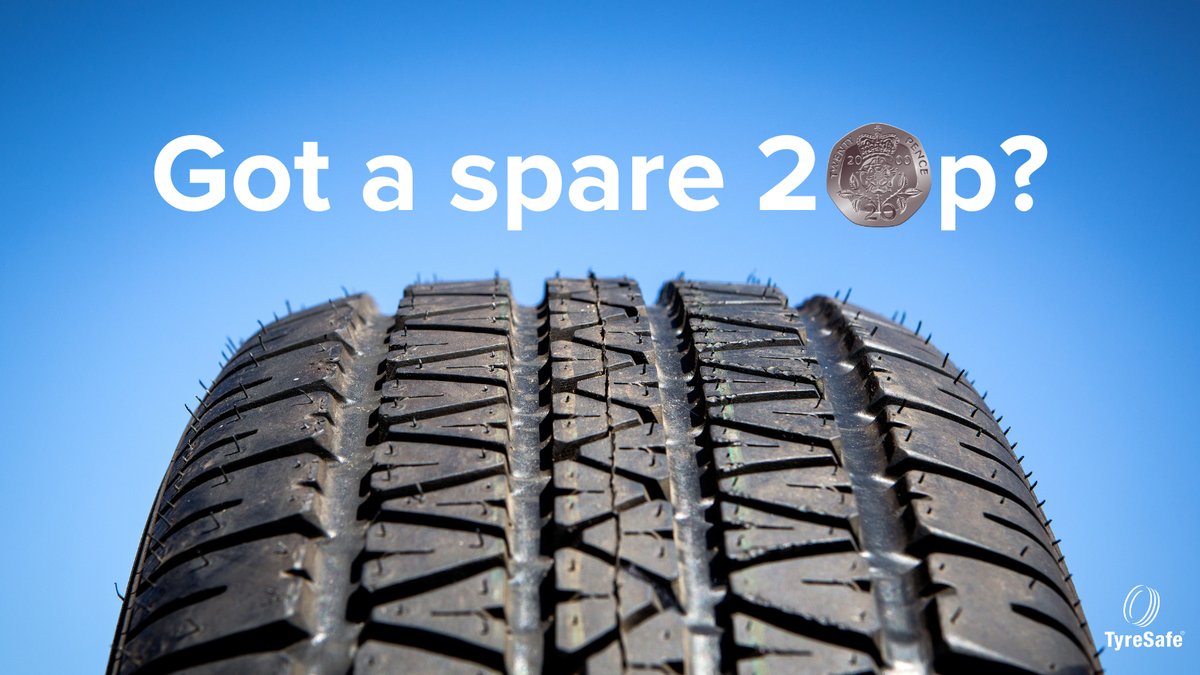 The 20p test takes minutes and could prevent a serious tyre-related incident. Check your tyre tread today. #CheckYourTyres #CheckTyres #20pTest