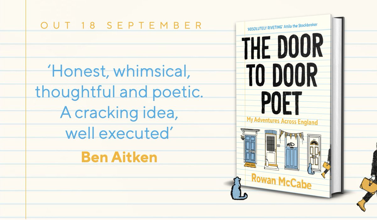 Temporarily jumping back into this account to say a book about Door-to-Door Poetry will be published by
<a href="/EyeAndLightning/">Eye Books</a> next month!

It's taken me 5 years to get to this point. I'm absolutely buzzing. You can pre-order a copy here: rowanmccabespoetryshop.company.site