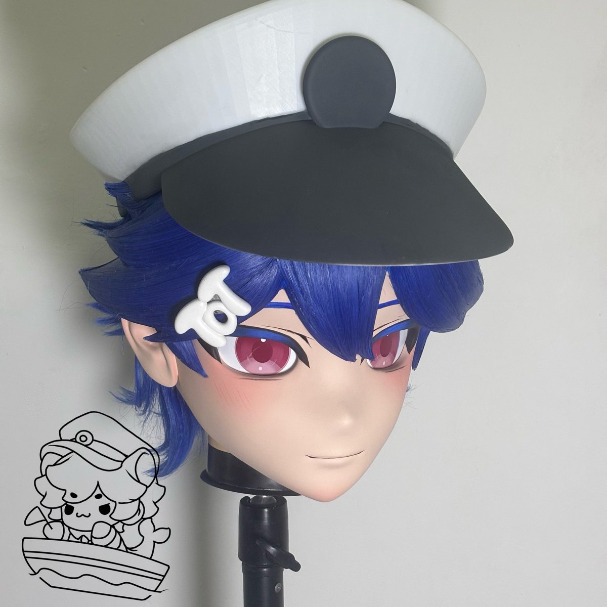 ⚓✨ 船长的头壳准备好啦~
DW 见哦 ( •̀ ω •́ )✧
#千翼工坊 #Kigurumi