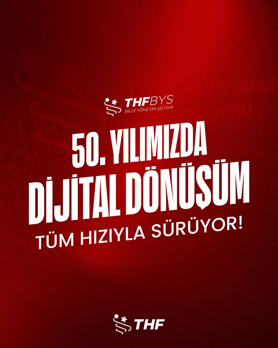 📢 Türk Hentbolunda Dijital Dönüşüm Tüm Hızıyla Sürüyor! 🚀

2025 Ocak’ta hayata geçen  
THF E-Portal Dijital Eğitim Platformu ve 2025-2026 sezonunda başlayacak DMR (Dijital Maç Raporu) uygulamasının ardından, şimdi de yeni bir teknolojik yatırımın gururunu yaşıyoruz! 🎯

🇹🇷