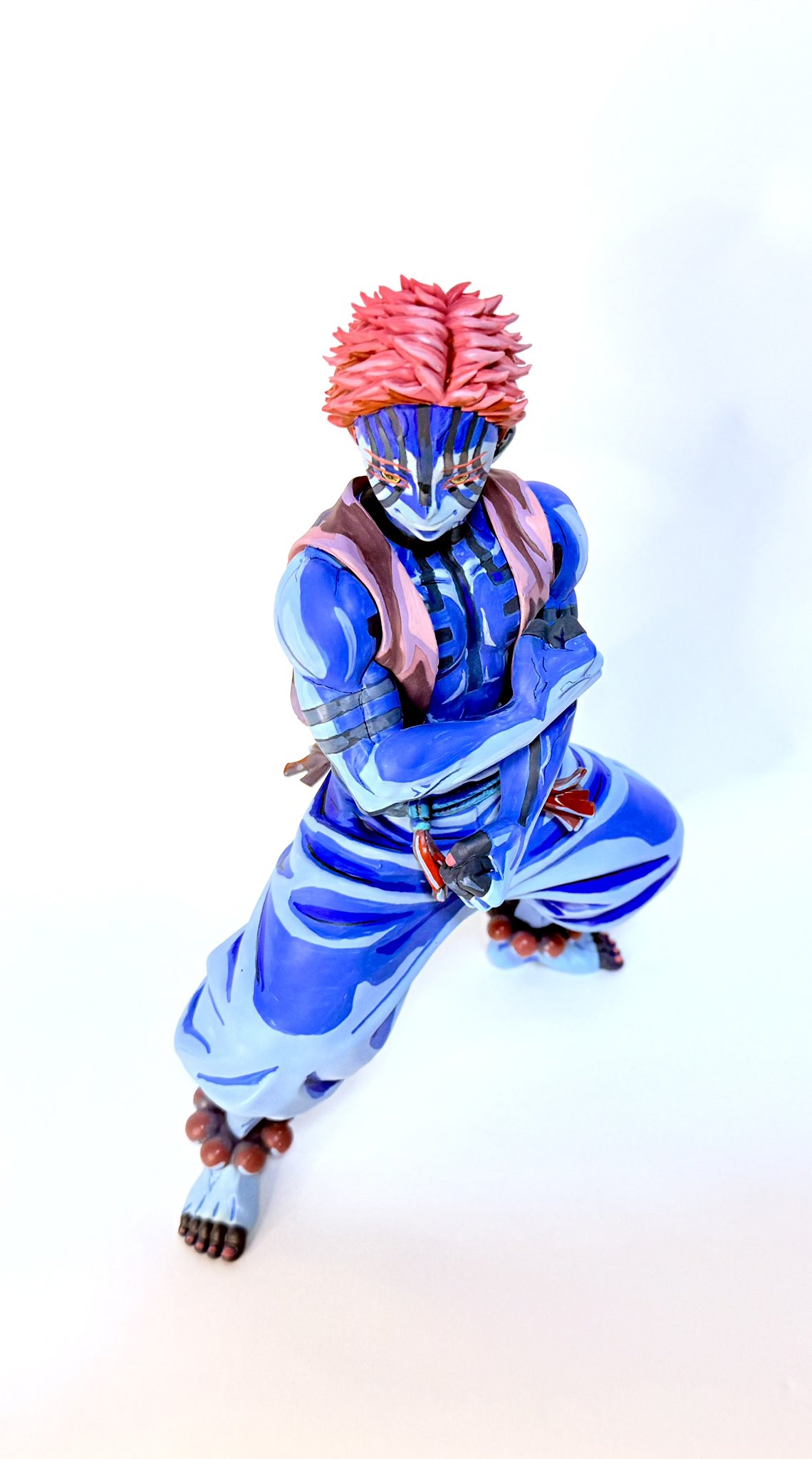 猗窩座 フィギュア 2D リペイント 鬼滅の刃 鬼滅の刃XrossLinkフィギュア“煉獄杏寿郎”＆“猗窩座” リペイント