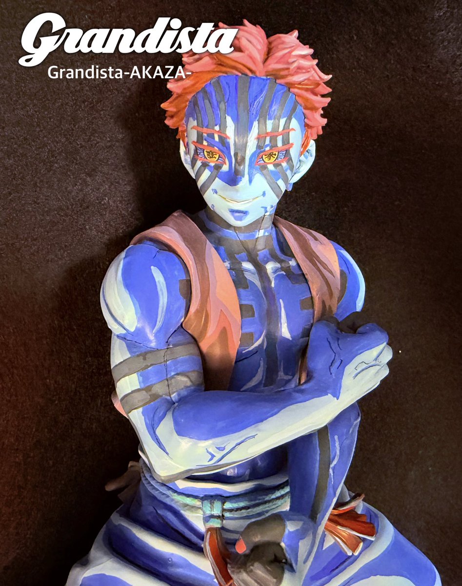 鬼滅の刃　Grandista 猗窩座　二次元彩色　リペイント　グランディスタ Grandista 猗窩座 鬼滅の刃 二次元彩色 リペイント グランディス