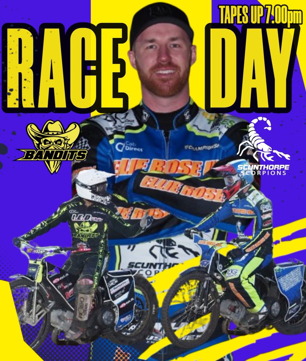 RACEDAY 🏁

Tonight, the Scorpions face the Bandits in a tough away meeting! Tapes up 7pm 🕖 

Best wishes to Jake Allen who has been forced to withdraw with an aggravated scaphoid injury.

🎨 Dan Palmer