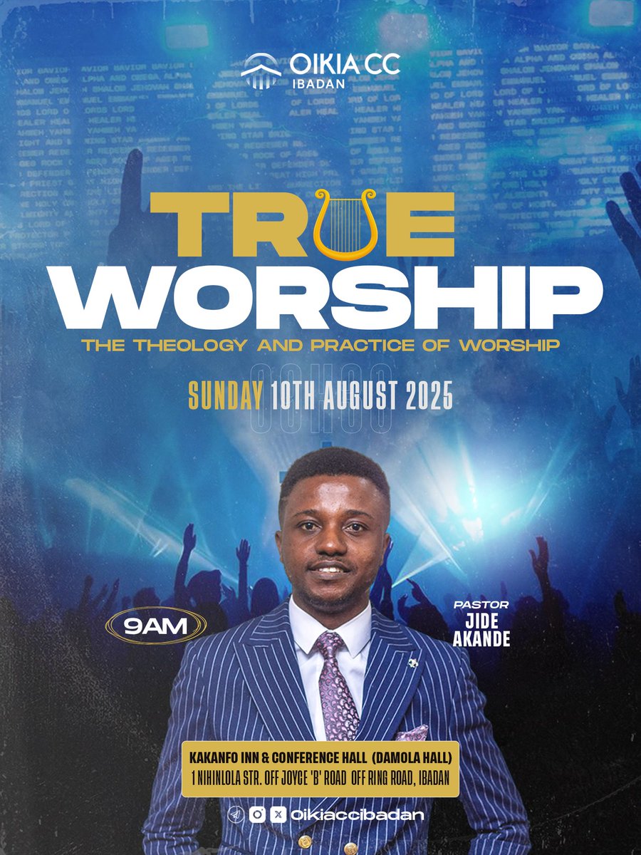 This August, get ready for an explosive time of worship and deep spiritual formation!

We examine True Worship; the theology and practice of worship, this Sunday.

Expect powerful teachings, heart-lifting worship, and a mighty move of God like never before.

#myoikia