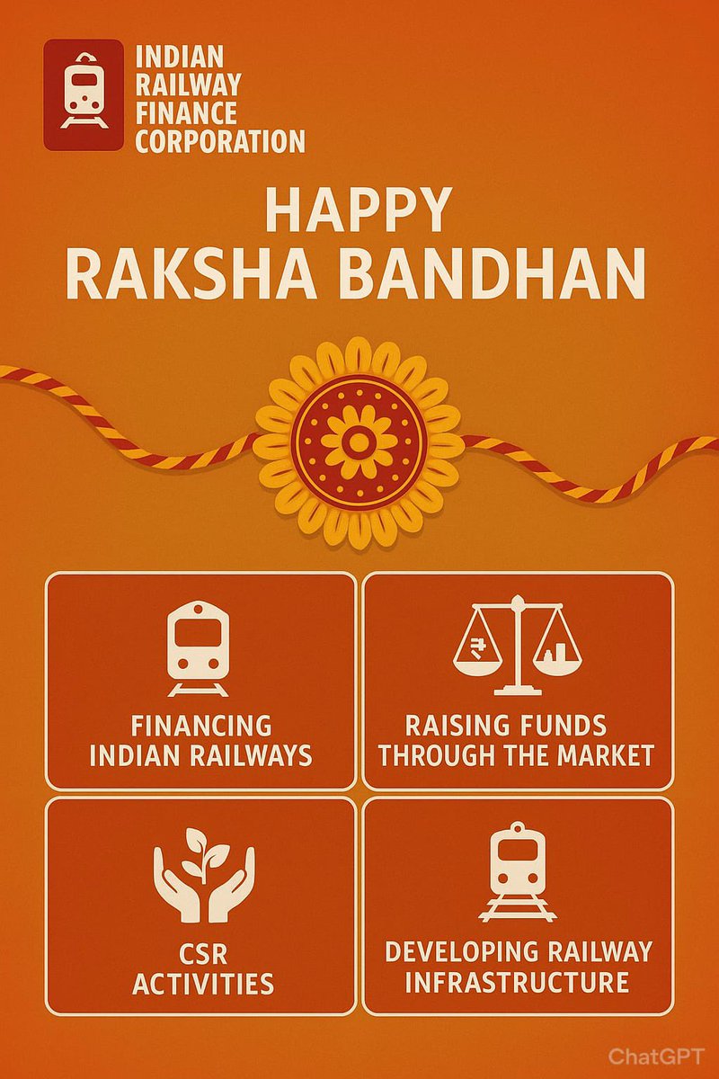 Like the sacred thread of Raksha Bandhan, IRFC weaves a bond of trust, protection, and progress with the nation.

Through financing national projects in developing the nation and impactful CSR, we stand by every journey towards a better tomorrow.

#happyrakshabandhan2025