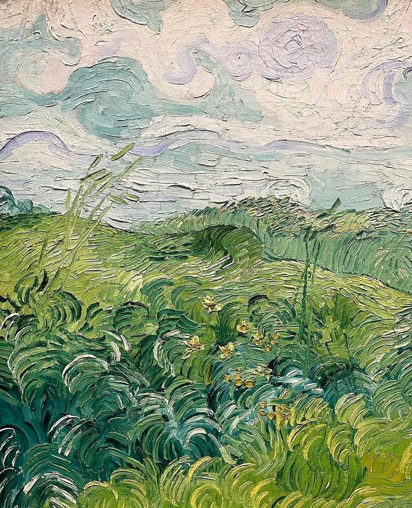 ArtAddictGall's tweet image. Vincent van Gogh, Green Wheat Fields. detail, 1890

#vangogh #vincentvangogh #artaddictgalleria #art
