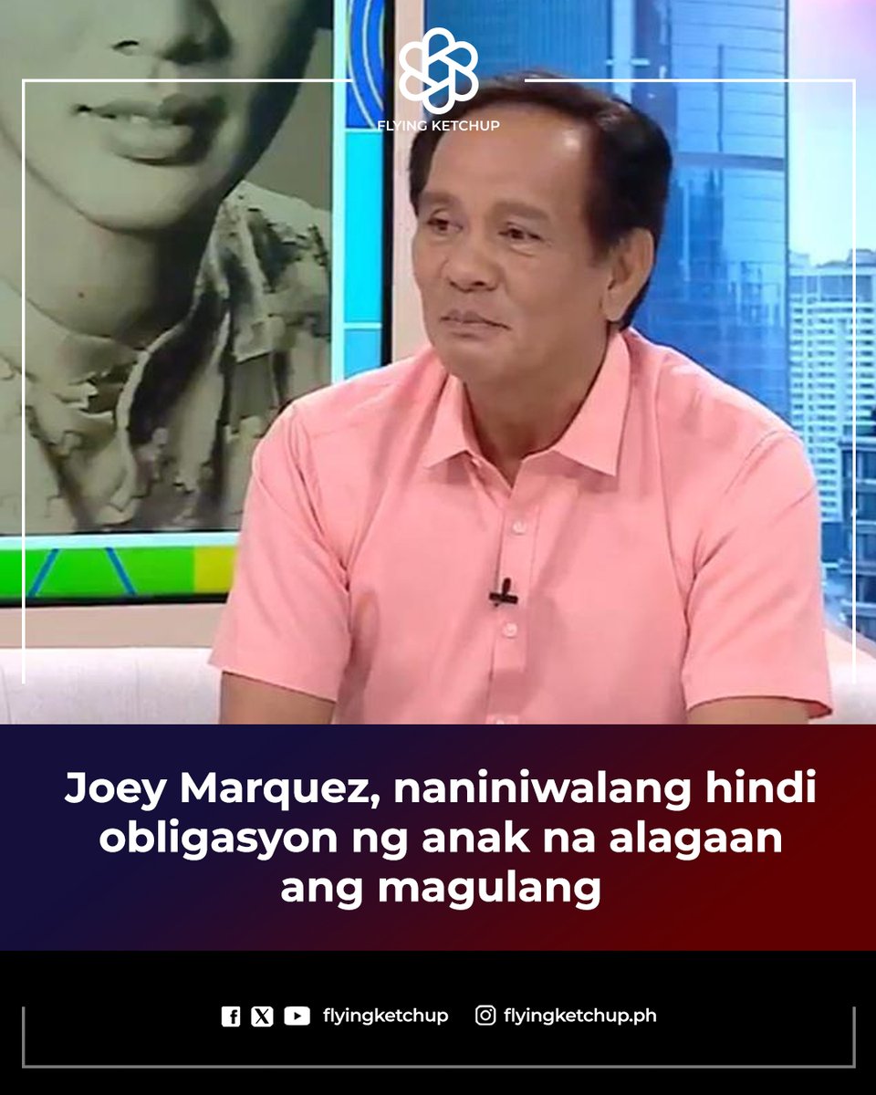 TINGNAN: Naniniwala ang aktor na si Joey Marquez—na mayroong 16 na anak—na hindi obligasyon ng mga anak na alagaan ang kanilang mga magulang kapag matanda na.

FULL STORY: tinyurl.com/2c8j7y3l

#FlyingKetchup
