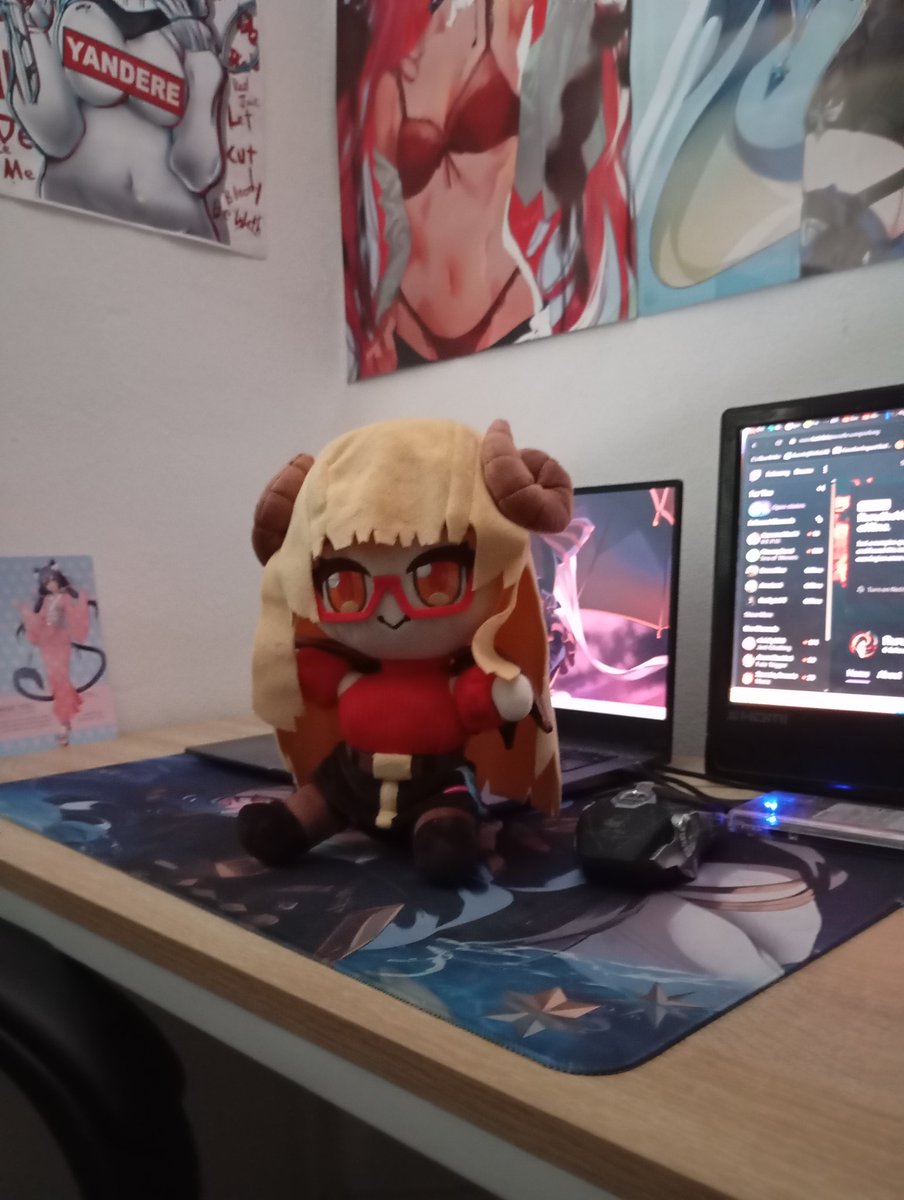 Ruru the Vampire King (@theruruking) on Twitter photo Tane sensei plushie arrived, I guess it does fly over the Atlantic just fine... now gonna have sensei judging my gaming skills all the time!
<a href="/tane_tenshi/">Tane | タネ 😈🍎</a> thanks Sensei it is very cute and huggable
P.s: guys don't mind the posters... gods forbid a guy liking crazy girls haha Tane sensei plushie arrived, I guess it does fly over the Atlantic just fine... now gonna have sensei judging my gaming skills all the time!
<a href="/tane_tenshi/">Tane | タネ 😈🍎</a> thanks Sensei it is very cute and huggable
P.s: guys don't mind the posters... gods forbid a guy liking crazy girls haha