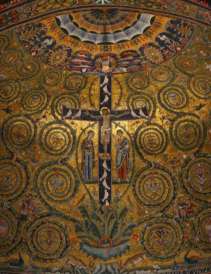 ArtAddictGall's tweet image. Italo-Byzantine Mosaic, Detail from the Apse Mosaic, Basilica of San Clemente, Rome, 12th century

#byzantine #mosaic #italy #artaddictgalleria #artdaily