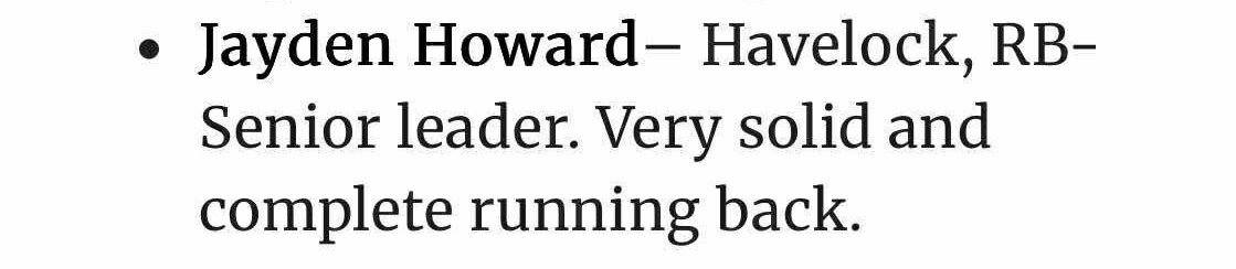 Honored to be recognized as a senior leader and a complete RB. Loved what I saw from my team in our first scrimmage vs. Kinston. Still work to do, but we're coming!!!
<a href="/brent0962/">Brent Wooten</a> <a href="/CoachCalebKing1/">Coach Caleb King</a> 
<a href="/bryce_pm/">Bryce Perry-Martin</a> <a href="/GWUCoachPinnix/">Darius Pinnix Jr</a> <a href="/CoachShawnGibbs/">Shawn Gibbs</a> <a href="/coachkeithhenry/">Keith Henry</a> <a href="/CoachLukeJenks/">Luke Jenkins</a>