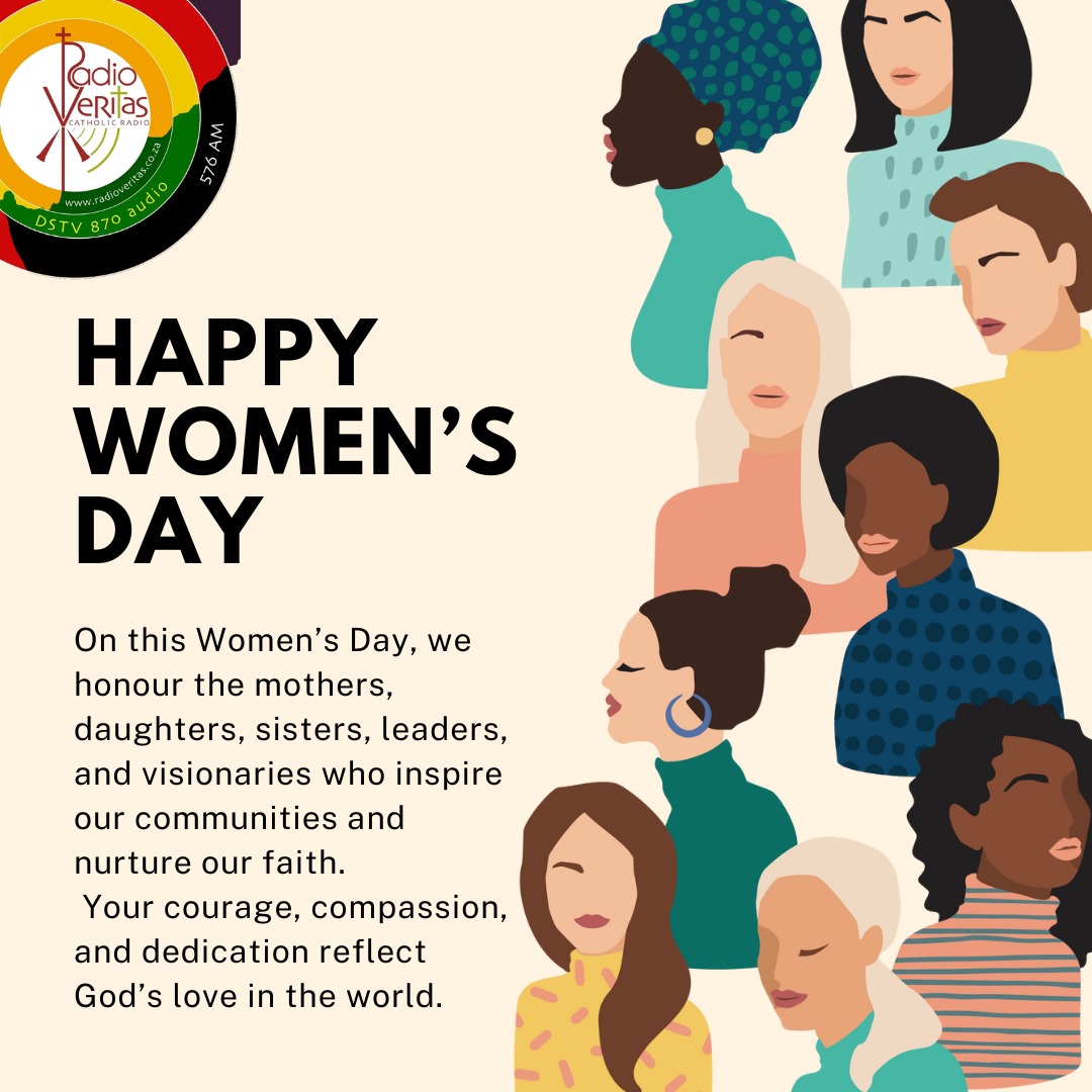 RadioVeritasSA's tweet photo. 🌸 Happy Women’s Day! 🌸
May you always know your worth and the beauty of your God-given gifts.
#WomensDay #FaithfulWomen #CatholicWomen #WomenOfFaith #RadioVeritasCatholicism #RVCatholicCommunity #WomensDay2025 #InspiringWomen #FaithInAction https://t.co/tu2kLR5YCg