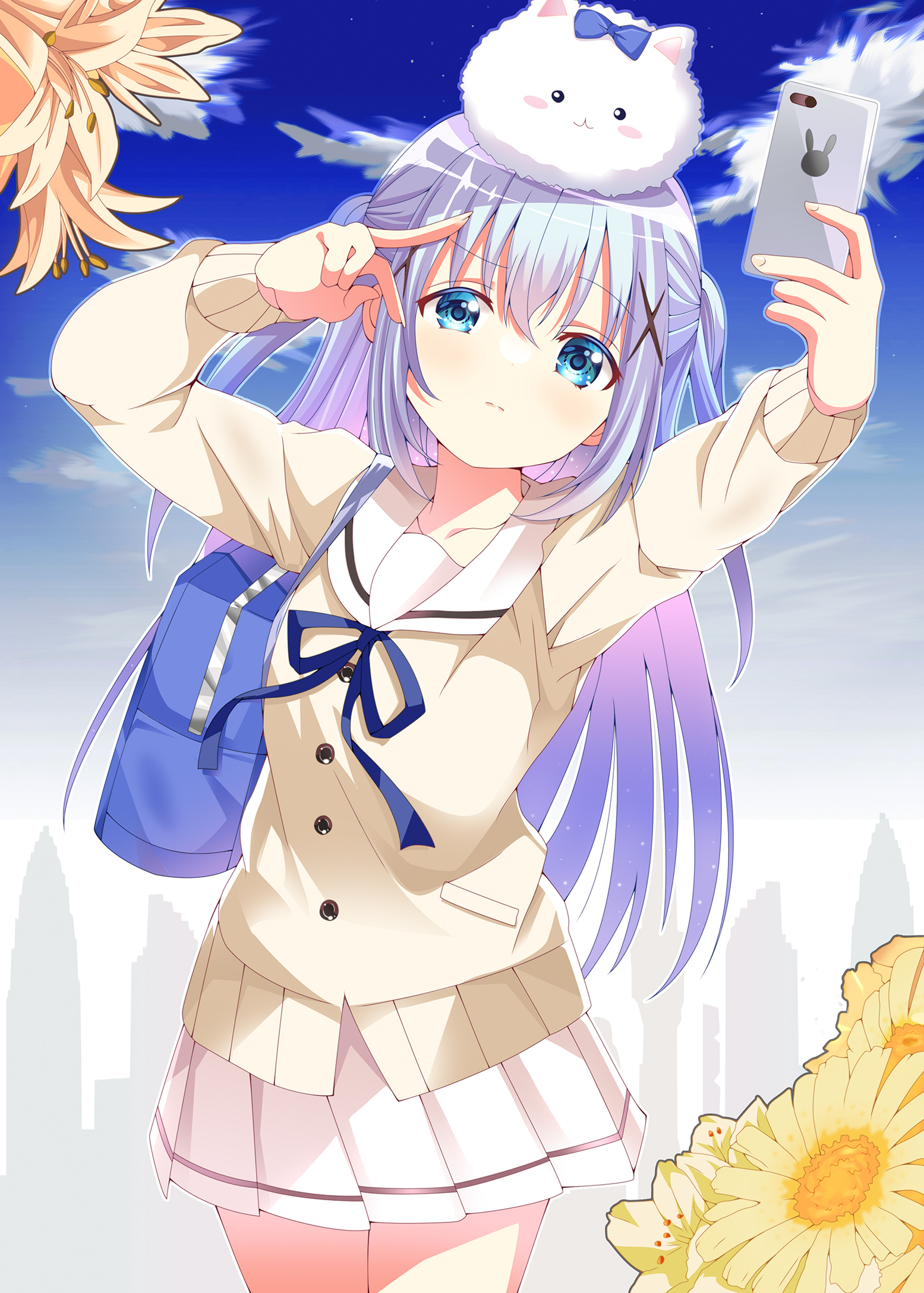 うささん(⁠ ⁠•͈⁠ᴗ⁠•͈⁠) ハイハイスタイルぬいぐるみ Sサイズ (ちびちび) ちびちびうさ