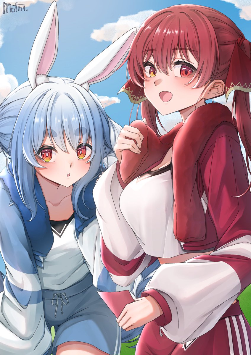 毎朝元気をありがとう🩵🩷
 #ぺこマリ体操　#ぺこらーと 
#マリンのお宝