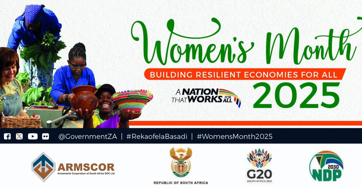Today we celebrate the courage and contribution of women who shape our nation. Under the 2025 theme of “Building Resilient Economies for All”, we commit to a future where every woman thrives. #WomensDay2025 #Armscor