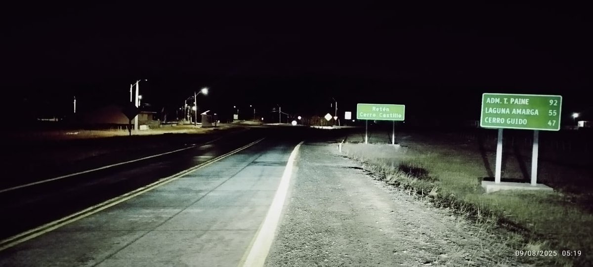 #MOPInforma estado de rutas en la Provincia de Última Esperanza  🚧🚜

Ruta 9 km 161 al 247 húmeda sin escarcha.
km 245 al 253 pavimento seco.

Dorotea km 0 al 14 pavimento seco. 

Casas Viejas km 0 al 3 pavimento seco.

Ruta 9 (norte)
Km 255 - km 334 calzada con presencia de