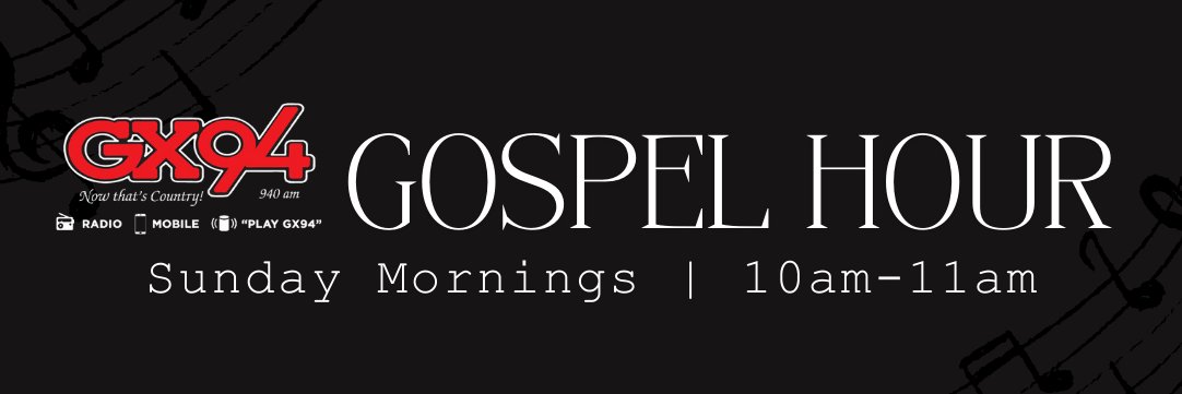 Hallelujah! It's time for the GX94 Gospel Hour. -Olivia

listen.streamon.fm/cjgx
