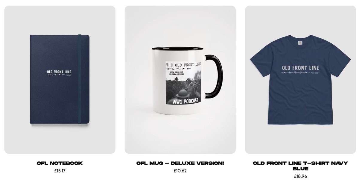 Did you know <a href="/OldFrontLinePod/">Old Front Line Podcast</a> now has an online shop? Check it out here: old-front-line-shop.fourthwall.com/en-gbp/collect…