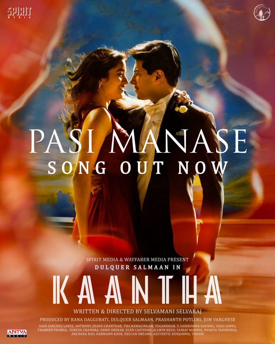 Sabari PRO (@pro_sabari) on Twitter photo First single is OUT NOW!β€
Experience it with #PANIMALARE & groove along to this captivating rhythm with us, as we paint the town red with our first single of #KaanthaFilm
youtu.be/_A9eGFsylWA
A <a href="/SpiritMediaIN/">Spirit Media</a> and <a href="/DQsWayfarerFilm/">Wayfarer Films</a> production.
#DulquerSalmaan #RanaDaggubati First single is OUT NOW!β€
Experience it with #PANIMALARE & groove along to this captivating rhythm with us, as we paint the town red with our first single of #KaanthaFilm
youtu.be/_A9eGFsylWA
A <a href="/SpiritMediaIN/">Spirit Media</a> and <a href="/DQsWayfarerFilm/">Wayfarer Films</a> production.
#DulquerSalmaan #RanaDaggubati