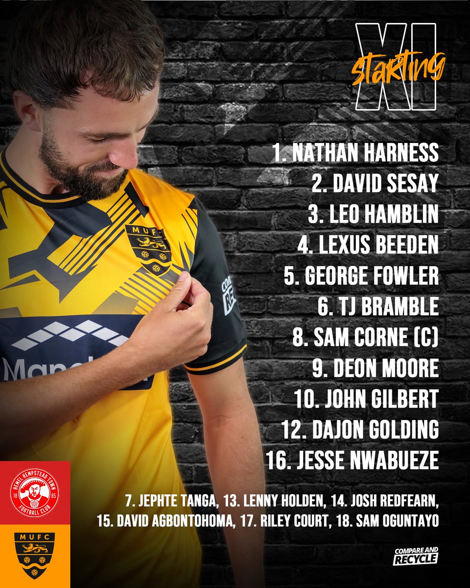 The time has come! Here is your first Stones XI for the new Enterprise National League South season 👇

#UpTheStones 🖤💛