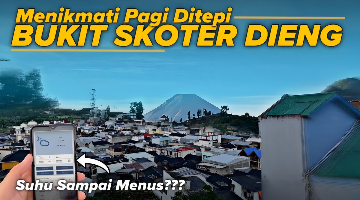 endrijunaedi13's tweet photo. Bukit Skoter Dieng bisa melihat matahari terbit dan ga kalah bagusnya dari Bukit Sikunir. Penasaran seperti apa susana di Bukit Skoter ? berikut videonya.

Video baru: https://t.co/W5GURefiPK https://t.co/JMNabiSPkx
