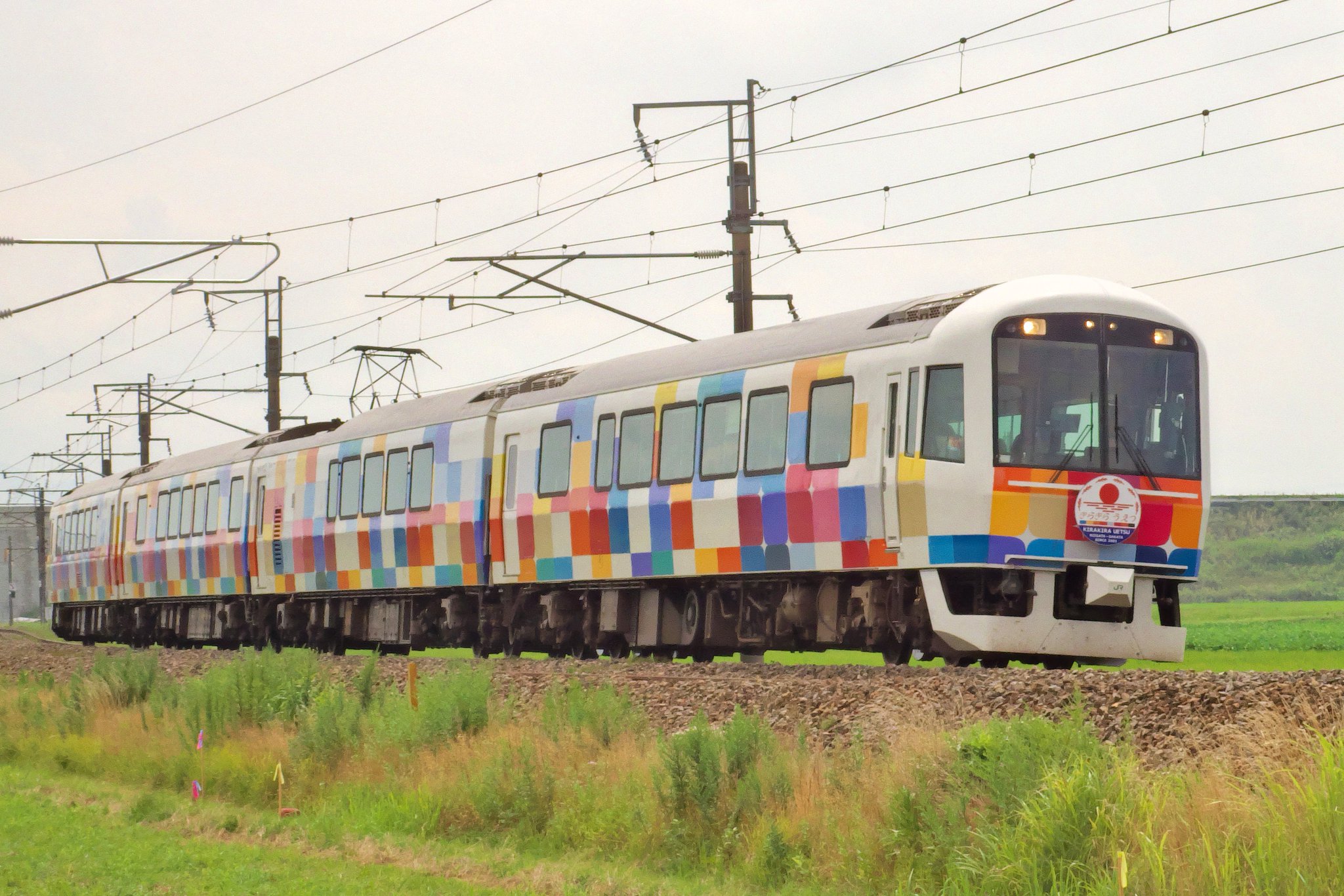 きらきらうえつ乗車記念証 きらきらうえつ」もうすぐ引退なので乗ってきました