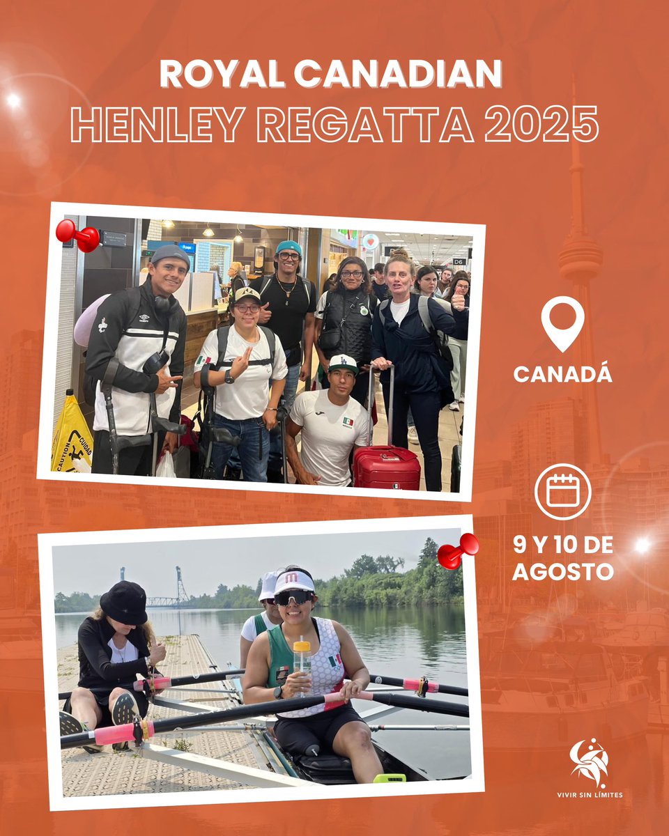 🚣‍♀🇲🇽 ¡Rumbo a la gloria!

La Selección Mexicana de Para Remo competirá este 9 y 10 de agosto en la Royal Canadian Henley Regatta 🇨🇦 como parte de su preparación para el Mundial en Shanghái 🇨🇳.

💪 ¡Vamos con todo, México! 

#ParaRemo #deportesdaptado #vivirsinlimites