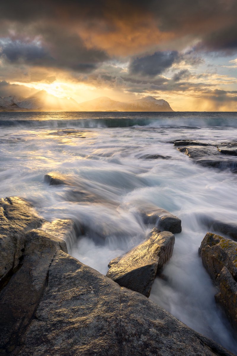 An epic sunset at Vareid