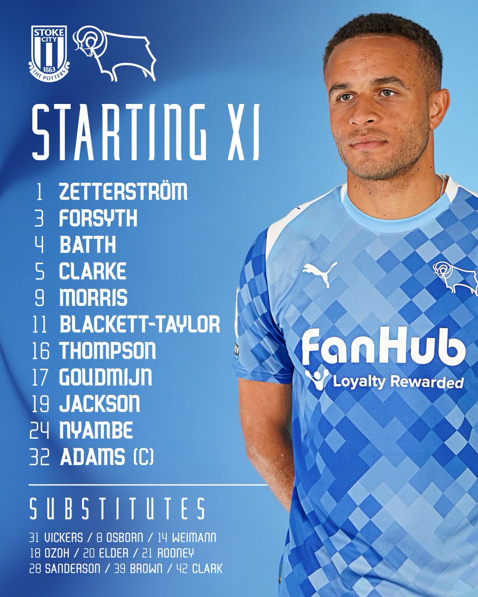 Your Derby County team for the opener! 👊