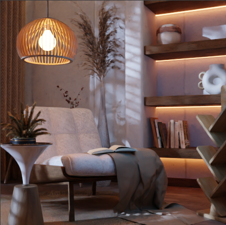 Achtw1's tweet photo. Just finished a cozy boho-style reading nook ✨ Now playing around with different lighting vibes 📚💡

#Blender #3DArtist #3D #ProductDesign  #3DAnimation #3DModeling #Blender #architecturalvisualization #archvis #UE4 #UE5  #Visualization #Render #Animation #3DArtistforhire https://t.co/YpTEdOKUx7
