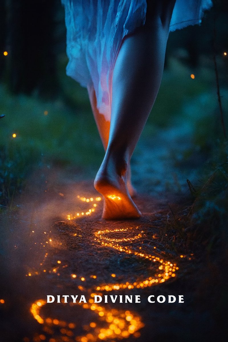 dityadivinecode's tweet image. &quot;Every journey leaves an unseen glow.
Walk with presence so your path becomes a light for others to follow.&quot; ✨
#DityaDivineCode #lightwalk #spiritualpath