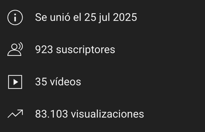 👍Nuevo canal a punto de ser monetizado, creado por mí hace 2 semanas. 

Si tienes un buen nicho, y sabes cómo explotarlo, tienes el éxito casi garantizado.

Si quieres que te pase por DM una lista de 5 nichos como este, debes:

-Dar RT a este tweet.
-Seguirme

✅Y lo recibes!