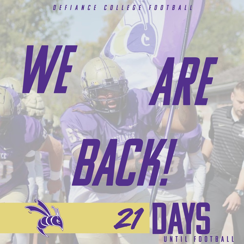 Defiance College Football (@deficollegefb) on Twitter photo Welcome back!!!!🏉
#MoveInDay
#JacketNation
<a href="/DC_Athletics/">Defiance College Athletics</a>
<a href="/defiancecollege/">Defiance College</a> Welcome back!!!!🏉
#MoveInDay
#JacketNation
<a href="/DC_Athletics/">Defiance College Athletics</a>
<a href="/defiancecollege/">Defiance College</a>
