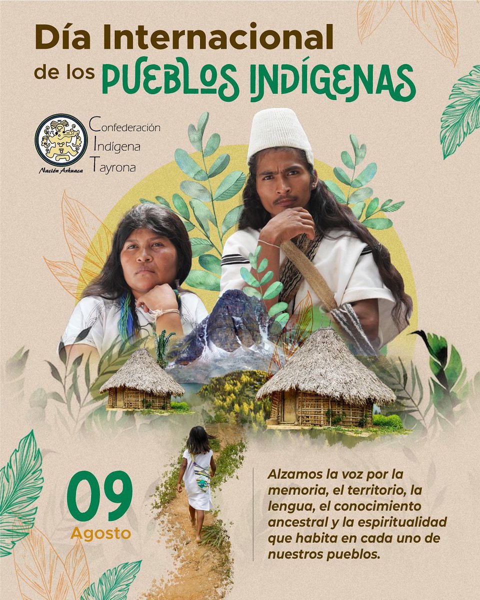 📣🏔️ #CITComunica | 🌎✨ En el Día Internacional de los Pueblos Indígenas, honramos la fuerza y el espíritu que habita en cada pueblo originario: su voz por la memoria, el territorio, la lengua y el conocimiento ancestral que protege la vida.

Desde la Sierra Nevada de Santa