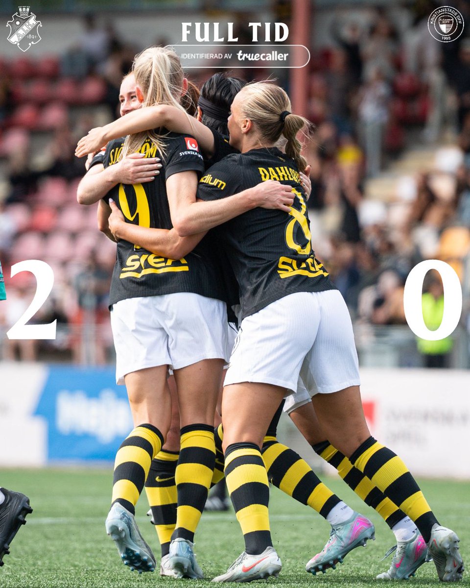 Som man har saknat Damallsvenskan! AIK vinner dagens batalj med två mål mot noll, målskyttar för dagen – Björnberg och Sjöström.