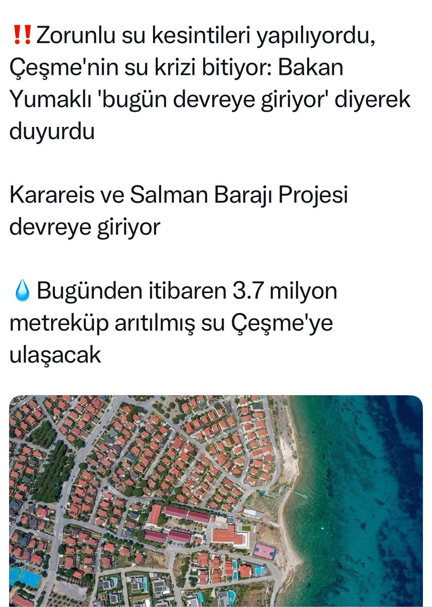 Bütün Türk sosyetesi, müzmin muhalif ve İstemezük tayfasına hayırlı, uğurlu olsun. Tabii ki Çeşme’nin yerlisi, gerçek sahiplerine de..