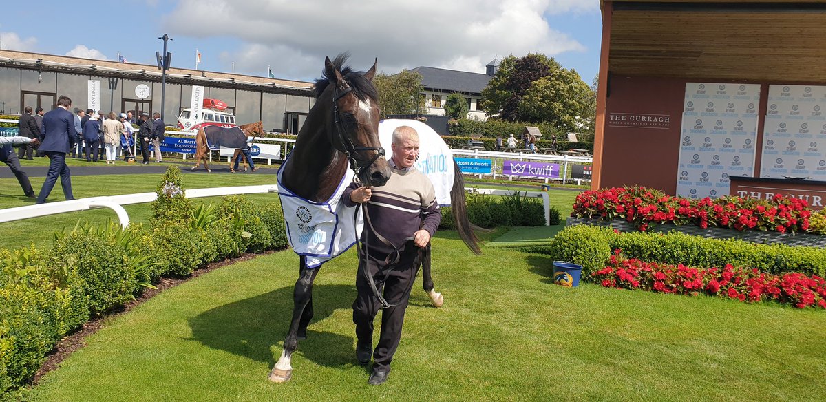 SportsNewsIRE's tweet image. @HowTheyRun Geryon (18/1) and @ctkjockey win opening Revamp And Restoration @IrishEBF_ Maiden @curraghrace for @NewtownStud and Ger Lyons