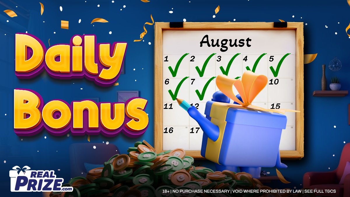 Have you snagged your daily bonus yet? 🎉  Swing by our website and RT to claim yours! ✅
 ➡️ bit.ly/OfficialRealPr…