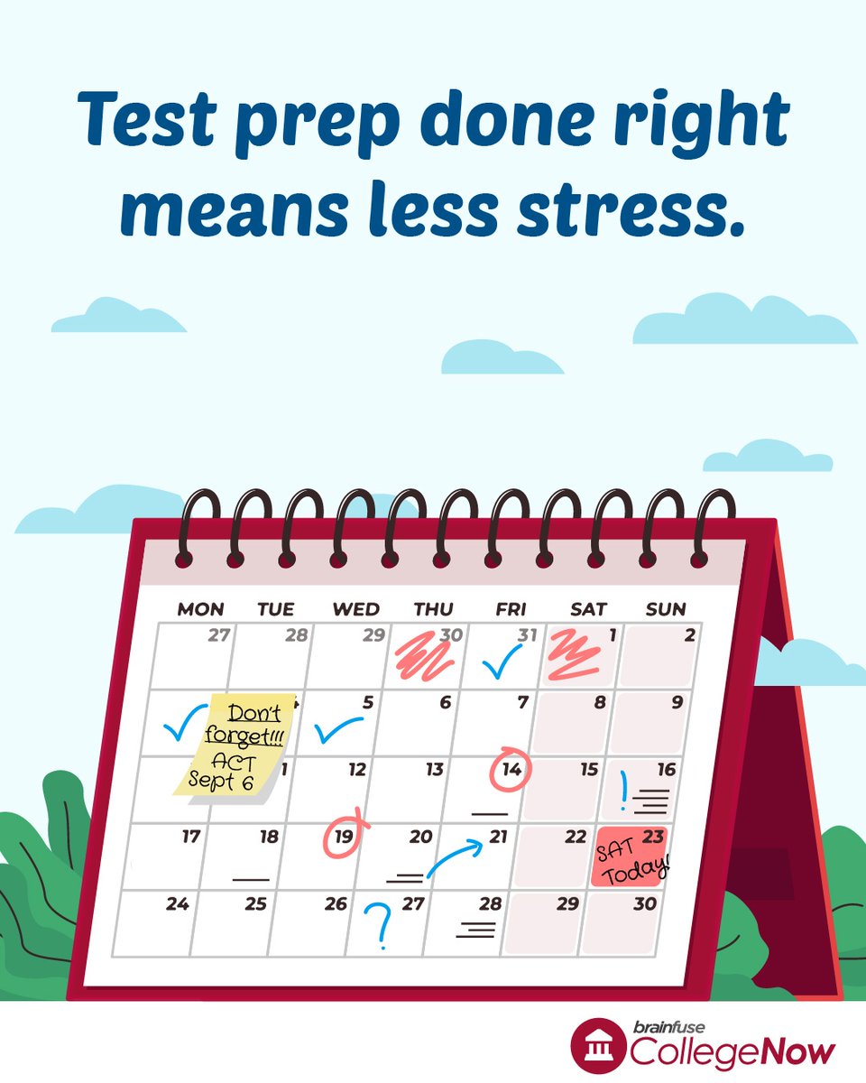RivFreeLibrary's tweet image. With SAT and ACT dates coming up fast, August is the perfect time to start prepping. Brainfuse CollegeNow offers live tutoring and practice tests to help you feel ready. Free with your library card.

#SATPrep #ACTPrep #TestPrepHelp #CollegeNow #LibraryLearning #CollegeBound