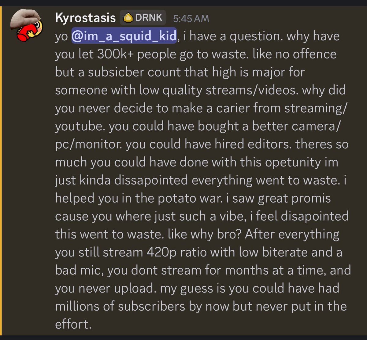 😭what on earth? not even 6am and i was getting attacked by a self identified alcoholic