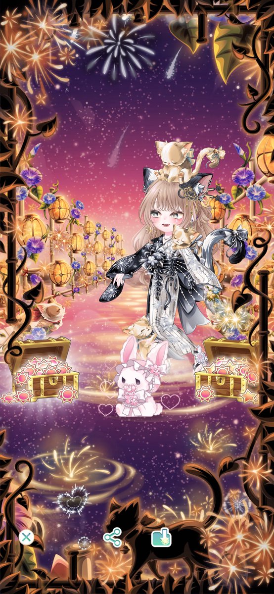 夏祭り行きたいー🥺
#夏祭り
#ペアリウム
#着せ替え