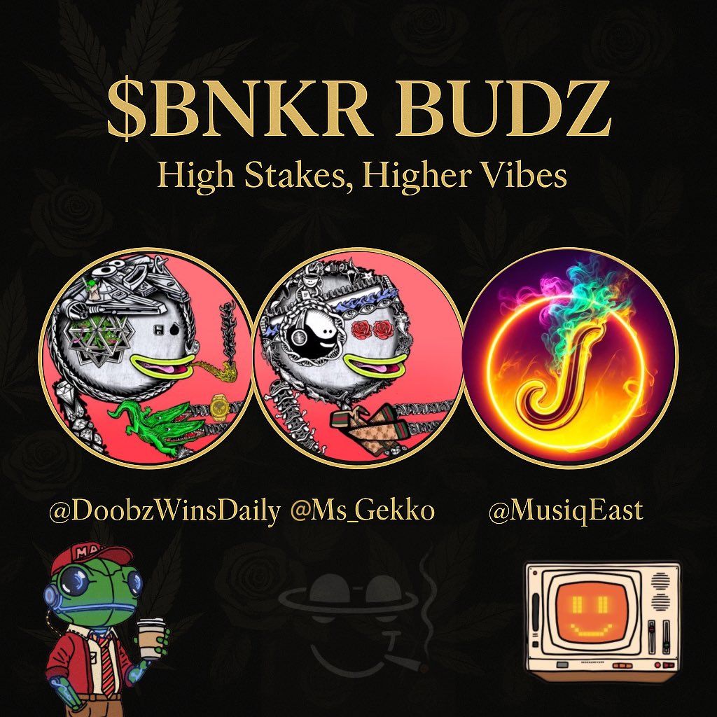 GM $BNKR FAM📺☀️

Today is a great day for you to join <a href="/DoobzWinsDaily/">døøbz</a> <a href="/MusiqEast/">J EAST⭕️ jeast.eth</a> &amp; <a href="/Ms_Gekko/">Ms.Gekko</a> for a high quality $BNKR space!

Chill vibes, music, and a tad of degen🤏🏽

All the highest based vibes you could ask for💯

🪂Comment: <a href="/bankrbot/">Bankr</a> how high can you go?

Space Link Below👇🏽